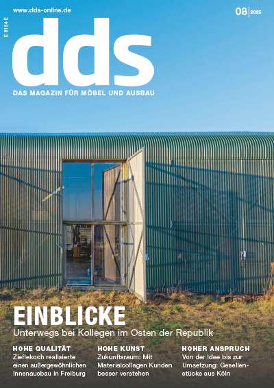Titelbild dds - das magazin für möbel und ausbau 8